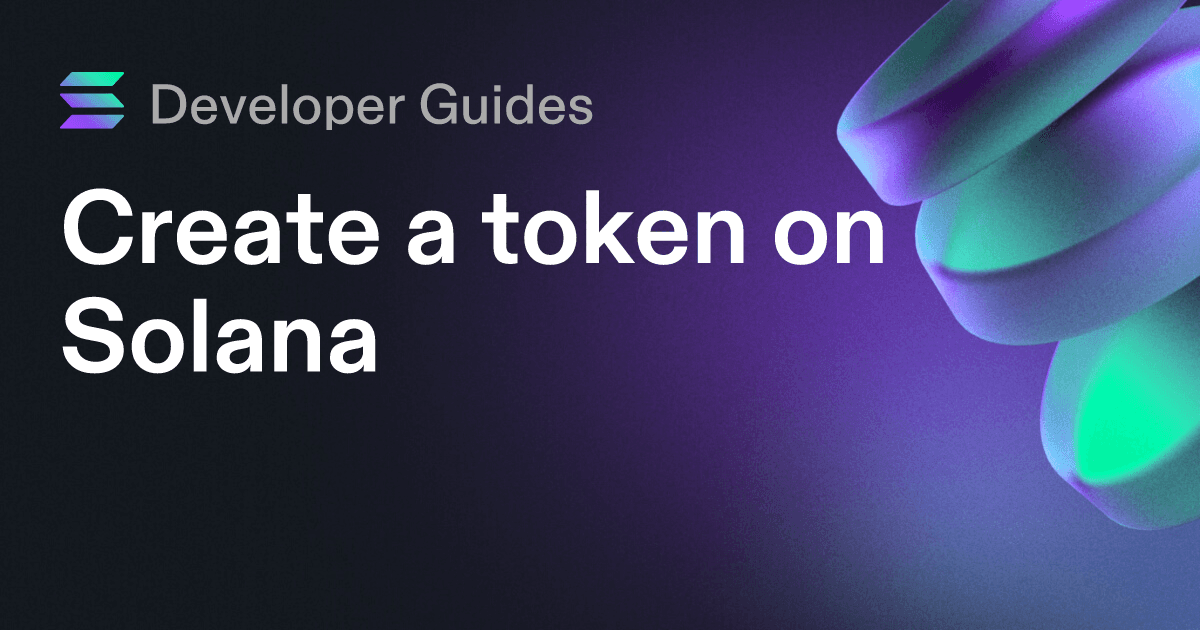 How to create a token on Solana